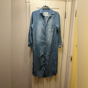 Frank & Eileen Rory Long Denim Shirt Dress M